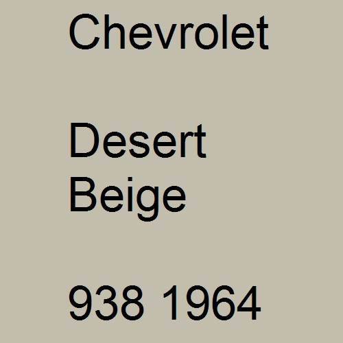 Chevrolet, Desert Beige, 938 1964.